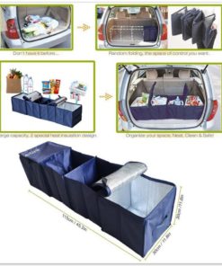 Alternative view of Autoark Ak-009 Navy Blue Foldable Multi Compartment Fabric Car Truck Van Suv ..