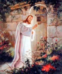 Jesus Christ Knocking At The Door Religious And Spiritual Art Print Poster (1..
