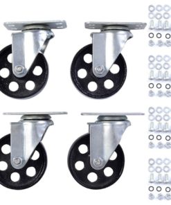 3.5" Hd 4 Pc Set Tire Wheel Dollies Dolly Vehicle Car Auto Repair Moving Diam.. 15 182280741540 7