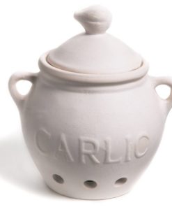 Fox Run Brands Garlic Keeper White Stoneware 1