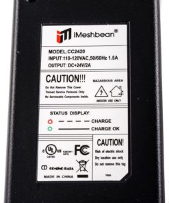 Alternative view of New 24V 2A 24 Volt 2 Amp Charger With 3 Prong Inline Female Connector For Raz..