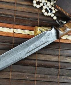 Hunting Knife - Damascus Steel - Handmade Knife - Work Of Art 15 182280786250 7