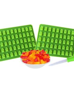 New Premium Gummy Bear Mold - 2 Pack - Bonus Dropper - 100 Bears On Trays + R.. 12 182280787948 5