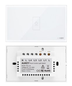 Alternative view of Aukey Light Switch Wall Light Touch Screen Switch With Crystal Glass Panel An..
