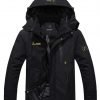 Wantdo Men's Waterproof Mountain Jacket Fleece Windproof Ski Jacket Black S 3 182280788911 0