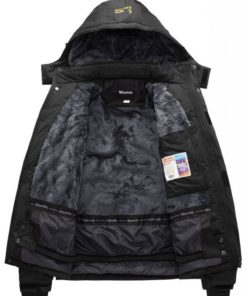 Alternative view of Wantdo Men's Waterproof Mountain Jacket Fleece Windproof Ski Jacket Black S