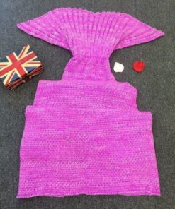 Mermaid Tail Blanket Handmade Crochet All Seasons Warm Soft Living Room Sleep.. 4 182280788920 1