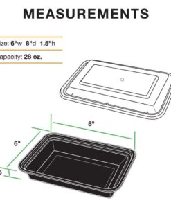 Alternative view of Kaademu Reusable Single Compartment With Clear Lid 28 Oz. (Set Of 10)