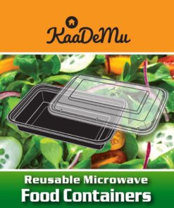 Kaademu Reusable Single Compartment With Clear Lid 28 Oz. (Set Of 10) 11 182280794189 2