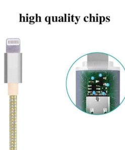 Alternative view of Ifaxnn Nylon Braided Usb Lightning Charging Cable 6-Feet (2 Pieces) - White /..