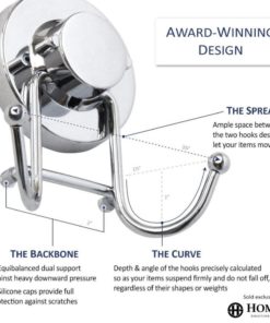 Home So Towel Hook With Powerful Suction Cup Holder - Great Bathroom & Kitche.. 13 182280796407 5