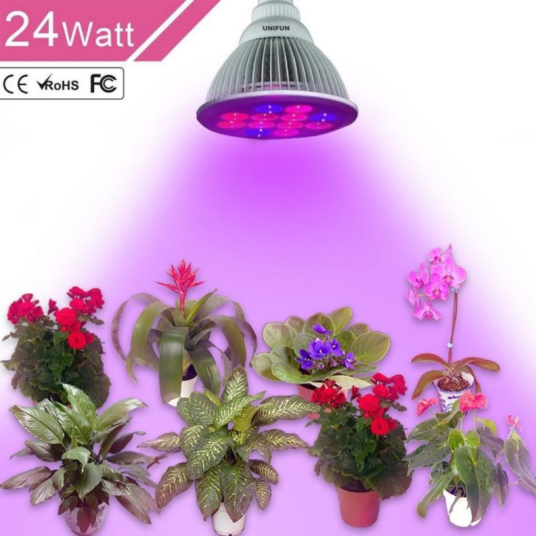 24W Led Grow Light Unifun E27 Plant Bulbs Plant Growing Bulb For Garden Green..