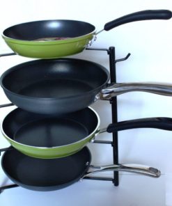 Cook N Home Pot Pan Rack Cabinet And Pantry Organizer Black 15-Inch 5 182280797772 2