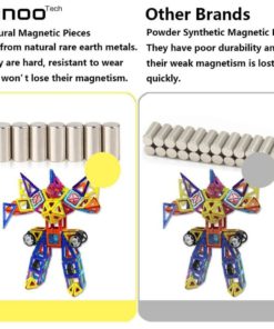 Magnetic Building Blocks | 76 Pieces | Let Your Kid Learn Colors And Shapes T.. 10 182280803460 3