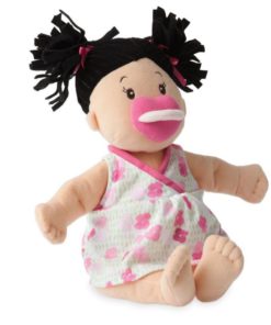 Alternative view of Manhattan Toy Baby Stella Black Hair Soft Nurturing First Baby Doll