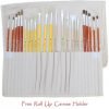 Daveliou Paint Brushes - 24 Brush Set - Free Holder - 4 Hair 5 Head Shapes - .. 2 182280808299 0