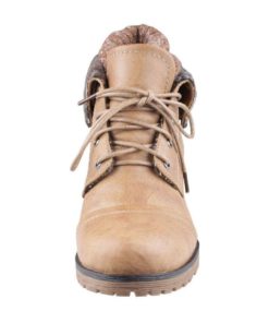 Refresh Wynne-01 Women's Combat Style Lace Up Ankle Bootie Tan 10 B(M) Us 9 182280809726 3