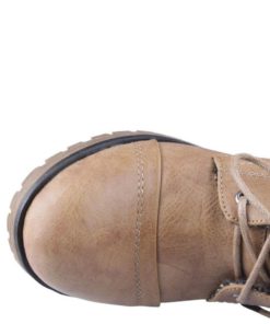 Refresh Wynne-01 Women's Combat Style Lace Up Ankle Bootie Tan 10 B(M) Us 11 182280809726 5