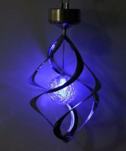 Agptek Solar Power Wind Chime Moving Rotating Led Light Hanging Lamp 15 182280810917 6