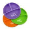 Sweet Baby Carrot Toddler Divided Plates Soft Unbreakable Safe Bpa Free Fun 3..