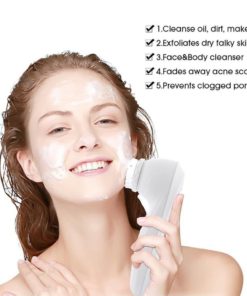 Alternative view of Electric Vibrating Sonic Face And Body Cleansing Brush Waterproof Skin Exfoli..