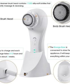 Electric Vibrating Sonic Face And Body Cleansing Brush Waterproof Skin Exfoli.. 13 182280813880 4