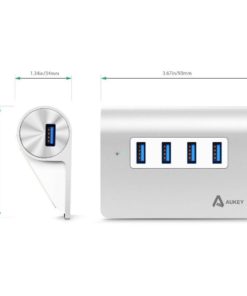 Aukey Usb Hub 4 Port Aluminium Built For Imac Macbook/ Pro/ Air Mac Mini And .. 12 182280814572 5