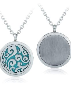 Gertong Hypo-Allergenic Stainless Steel Aroma Essential Oil Diffuser Necklace.. 7 182280814712 1