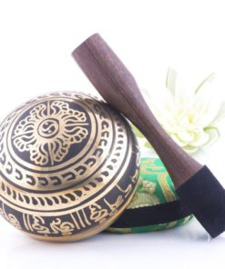Silent Mind ~ Tibetan Singing Bowl Set ~ Om Mani Padme Hum ~ With Mallet & Si.. 9 182280815587 3
