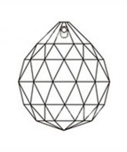 Alternative view of Hierkryst 1.2 Inch Clear Crystal Ball Drop Prisms Pack Of 5 30Mm/1.18