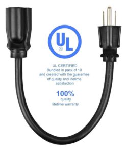 Etekcity 10 Pack Power Extension Cord 16Awg-13A Ul Listed 2015 Upgraded Versi.. 9 182280818992 1