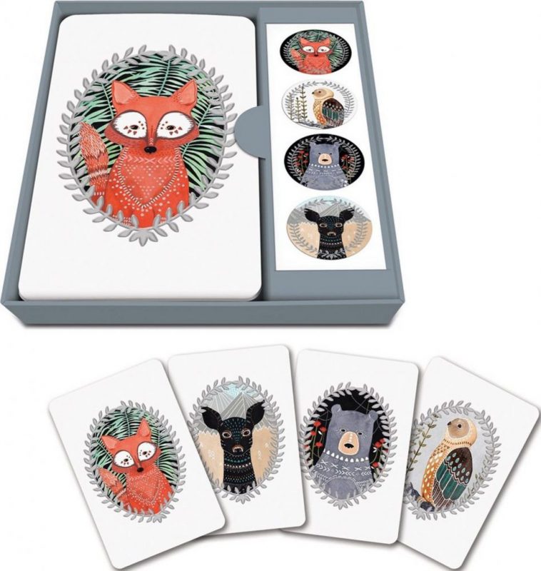 Studio Oh! Notecard Set Woodland Creatures Box Of 12