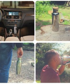 Geysa Vacuum Insulated Stainless Steel Water Bottle 20Oz Double Walled Constr.. 10 182280821305 3