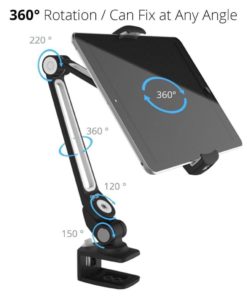 Pur - Universal Ipad Mount / Ipad Holder / Ipad Stand (Black) 11 182280821322 4