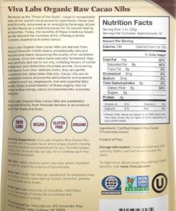 Alternative view of Viva Labs - The Best Tasting Organic Raw Cacao Nibs 1 Lb Bag