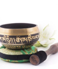 Alternative view of Silent Mind ~ Tibetan Singing Bowl Set ~ Om Mani Padme Hum ~ With Mallet & Si..