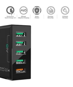 Alternative view of Aukey Usb Charger With Quick Charge 3.0 Port & 4 Usb Ports For Samsung Galaxy..