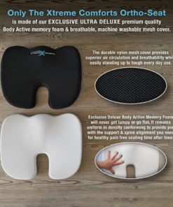 Coccyx Orthopedic Memory Foam Seat Cushion With Anti-Slip Bottom - Helps With.. 11 182280824801 2