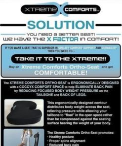 Coccyx Orthopedic Memory Foam Seat Cushion With Anti-Slip Bottom - Helps With.. 12 182280824801 3