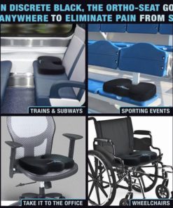 Coccyx Orthopedic Memory Foam Seat Cushion With Anti-Slip Bottom - Helps With.. 13 182280824801 4