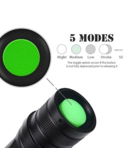Aukvi 2Pcs Bright Led Tactical Flashlight Pocket Size Waterproof 5 Modes Zoom.. 12 182280828609 4