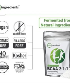 Micro Ingredients Plant-Based Pure Bcaa 2:1:1 Powder (Instantized) Support Mu.. 8 182281450836 1