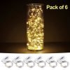 Cylapex Pack Of 6 Led Starry String Lights With 20 Fairy Micro Leds On 3.3Fee.. 18 182281450990 0