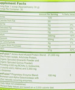 Plant Fusion Protein Vanilla Bean 2Lb 2 Pound 18 182281451658 8