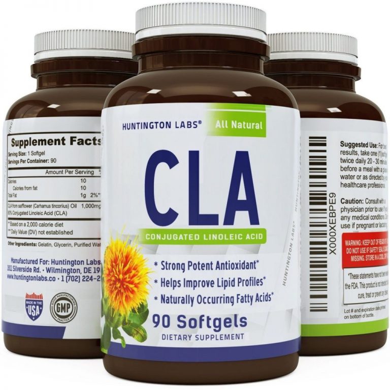 Highest Grade & Potency Cla Supplement Through Safflower Oil - Natural Softge..