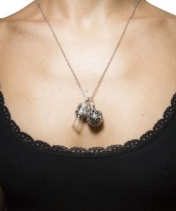 Exquisite Antique Silver Aromatherapy Necklace Essential Oil Diffuser Locket .. 11 182281455028 4