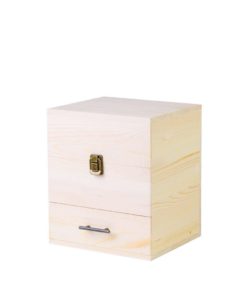 Wooden Essential Oil Box Multi-Tray Organizer W/ 14 10Ml Stainless Steel Roll.. 10 182281455207 2