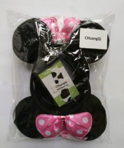Mickey Mouse Ears Solid Black&Bow Minnie Headband For Boys&Girls Birthday Party 8 182281456437 2