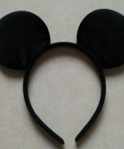 Mickey Mouse Ears Solid Black&Bow Minnie Headband For Boys&Girls Birthday Party 9 182281456437 3