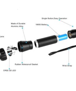 Alternative view of Kamisafe Tactical Flashlight -Waterproof Outdoor 5 Modes Torch